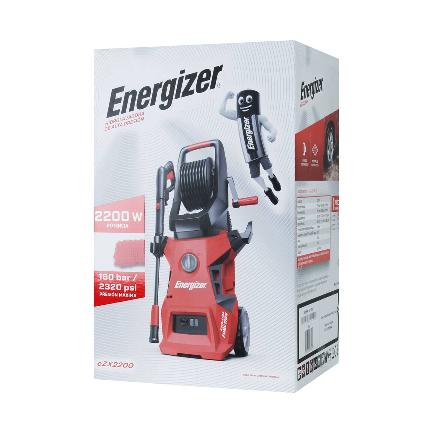 Hidrolavadora electrica 170 bar 2200w EZX2200 Energizer 14