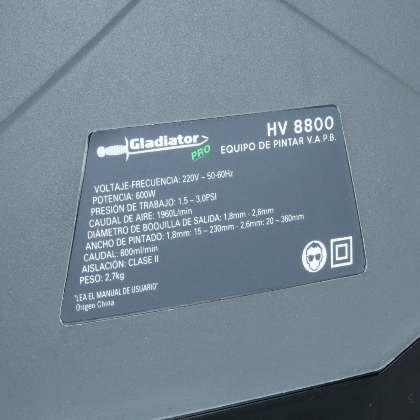 Equipo de pintar hv 8800 Gladiator 11