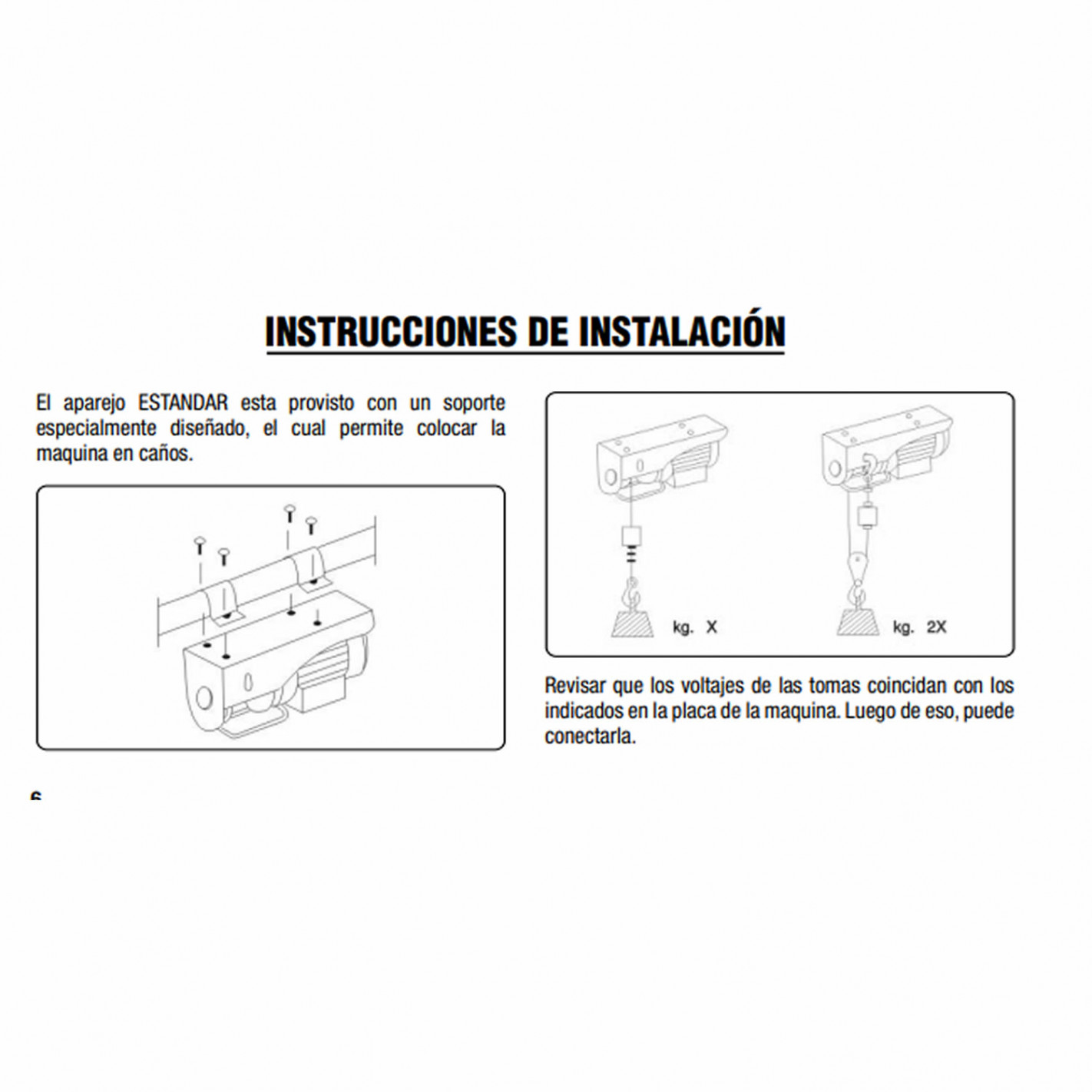 Tecle electrico 1000kg 1800w alzada 6-12mts ap810 Gladiator AP 81000/25 11