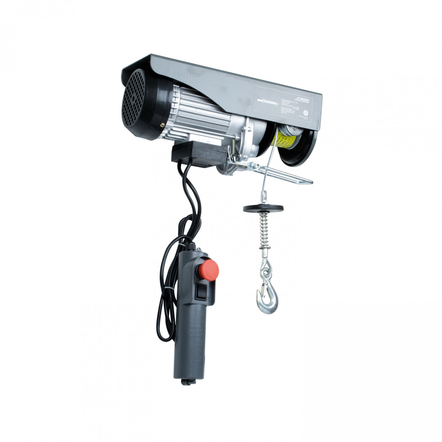Tecle electrico 600kg 1050w alzada 6-12mt ap 8600 Gladiator AP 8600/25