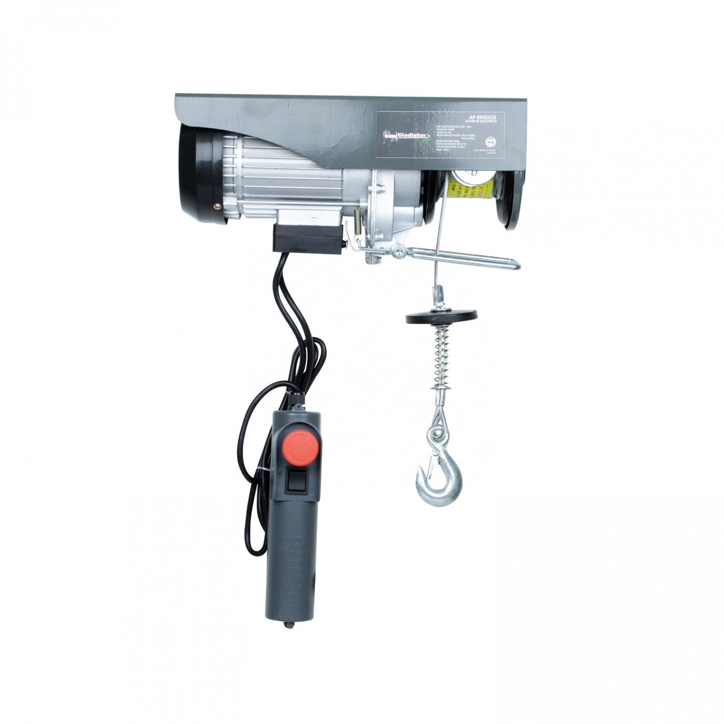 Tecle electrico 600kg 1050w alzada 6-12mt ap 8600 Gladiator AP 8600/25