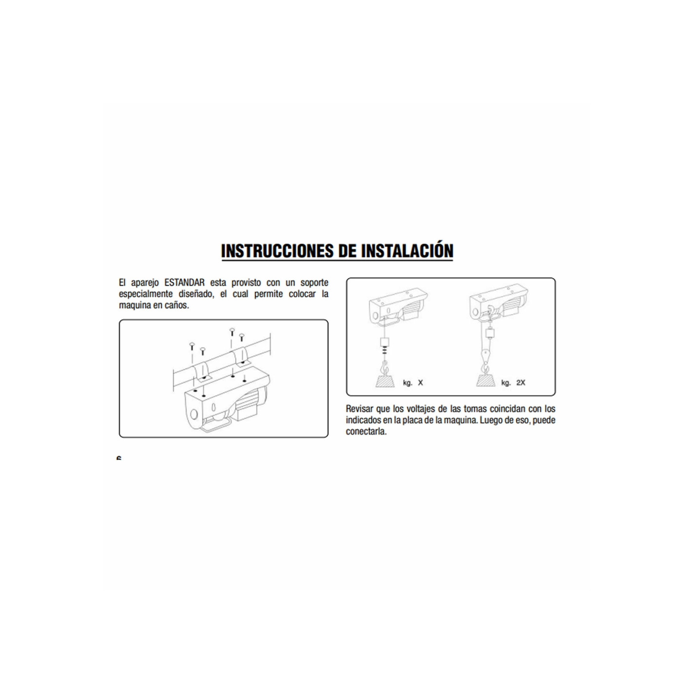 Tecle electrico 600kg 1050w alzada 6-12mt ap 8600 Gladiator AP 8600/25 10