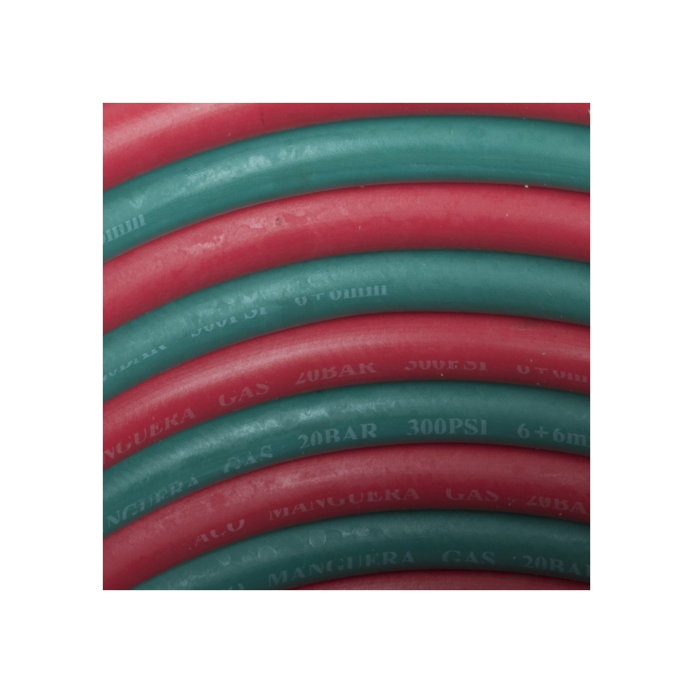 Manguera oxiacetileno 6mm x 100mts mg6+6 100 ACO