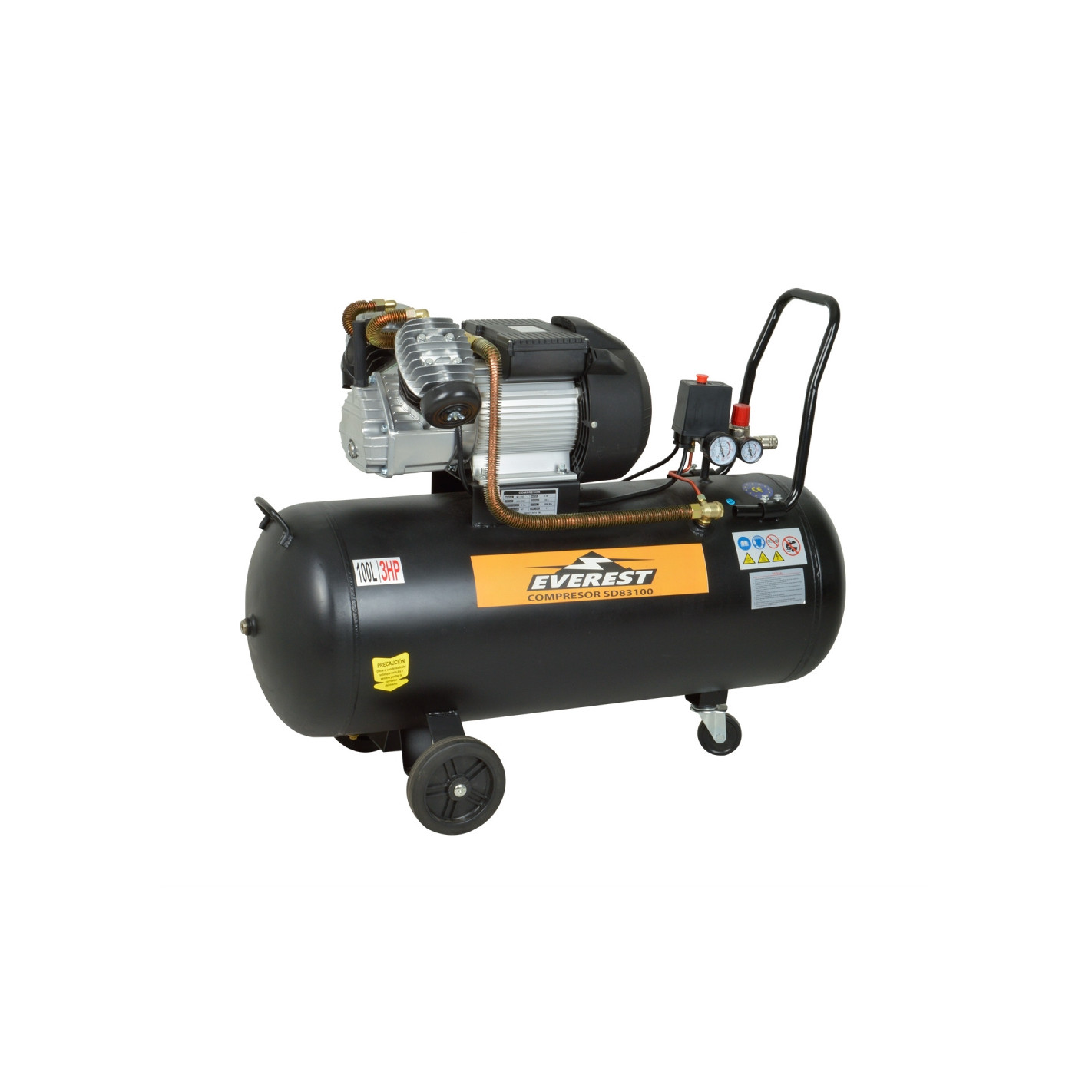 Motocompresor 3 hp 100l ME-100 Everest 3