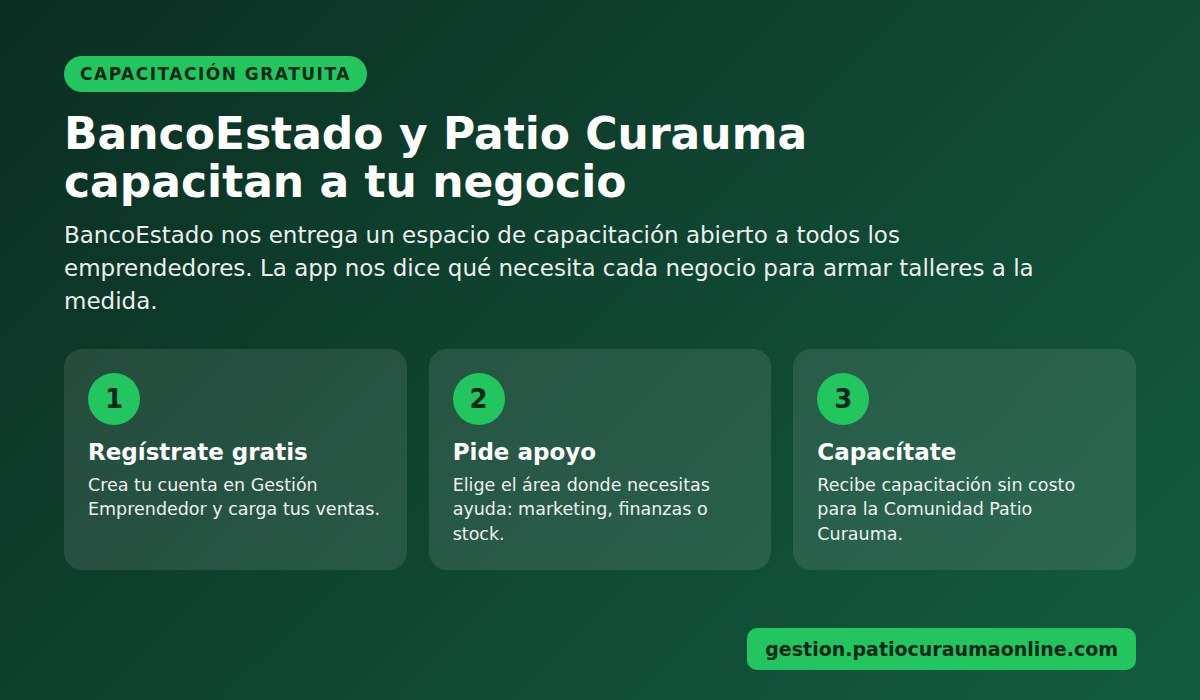 Capacitación gratuita BancoEstado y Patio Curauma