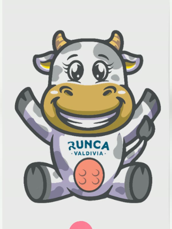 Diseño del personaje de Runca Valdivia antes de fabricar el peluche
