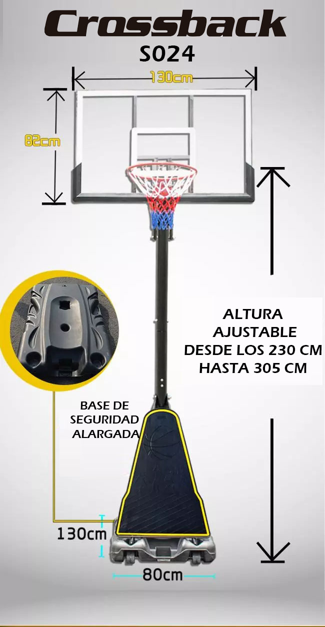 SISTEMA PEDESTAL + ARO BASKETBALL PORTATIL