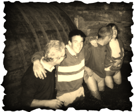 António, Hugo, Manuel (pai do Hugo) e Fátima (mãe do Hugo) em 2001.