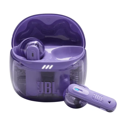 Audífonos TWS ANC JBL Tune Flex 2 Ghost Edition por mayor - Morado translúcido