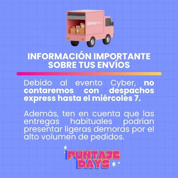Aviso importante sobre tus envíos - Cyber