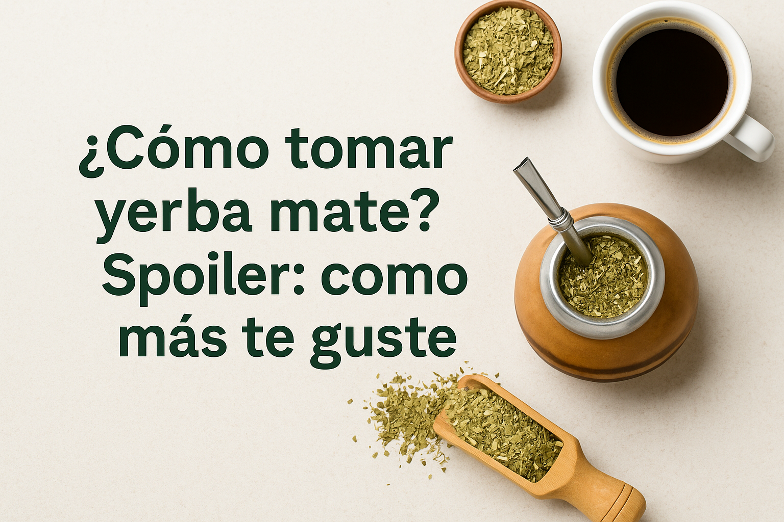 Cómo tomar yerba mate - QTQ