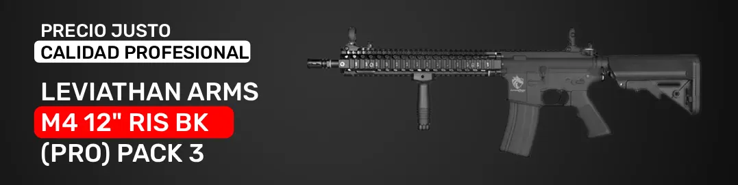 M4 PRO Airsoft Chile - Réplica profesional construcción híbrida polímero aluminio CNC con sistema CRR, batería LIPO 11.1V incluida - RedSpot Chile