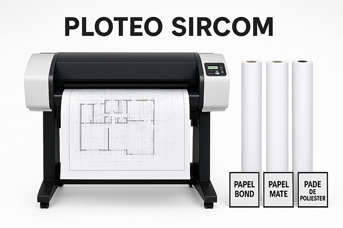 Ploteo de planos profesionales en Sircom