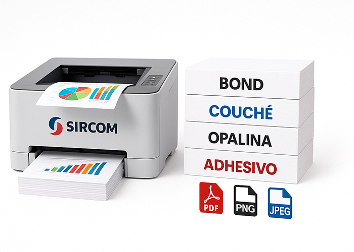 Servicios de impresión a color y blanco y negro en Sircom