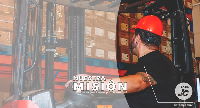 Misión de Textil JC: soluciones textiles confiables para producción, trabajo y uso diario en Chile.