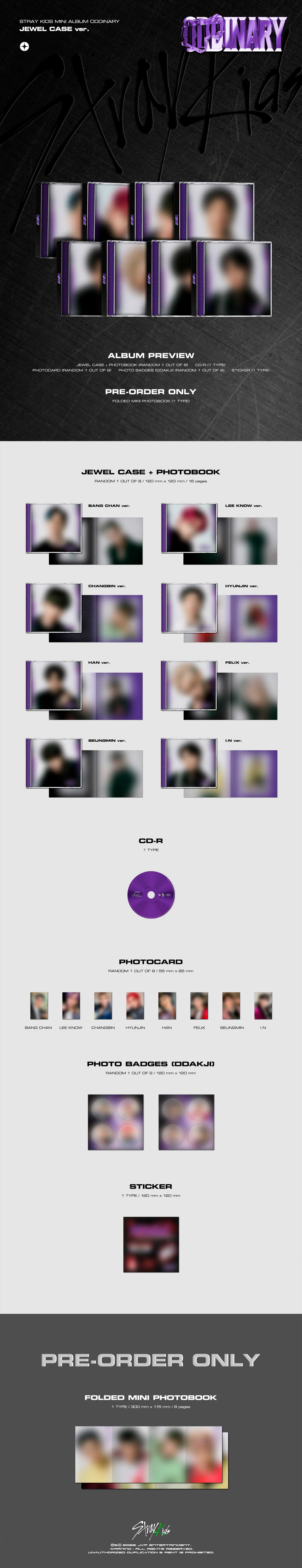 (PREVENTA) STRAY KIDS ODDINARY (Jewel Case Ver.)