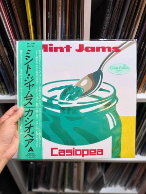 Vinilo Casiopea Mint Jams Clear Green Jazz Fusion japonés 1982
