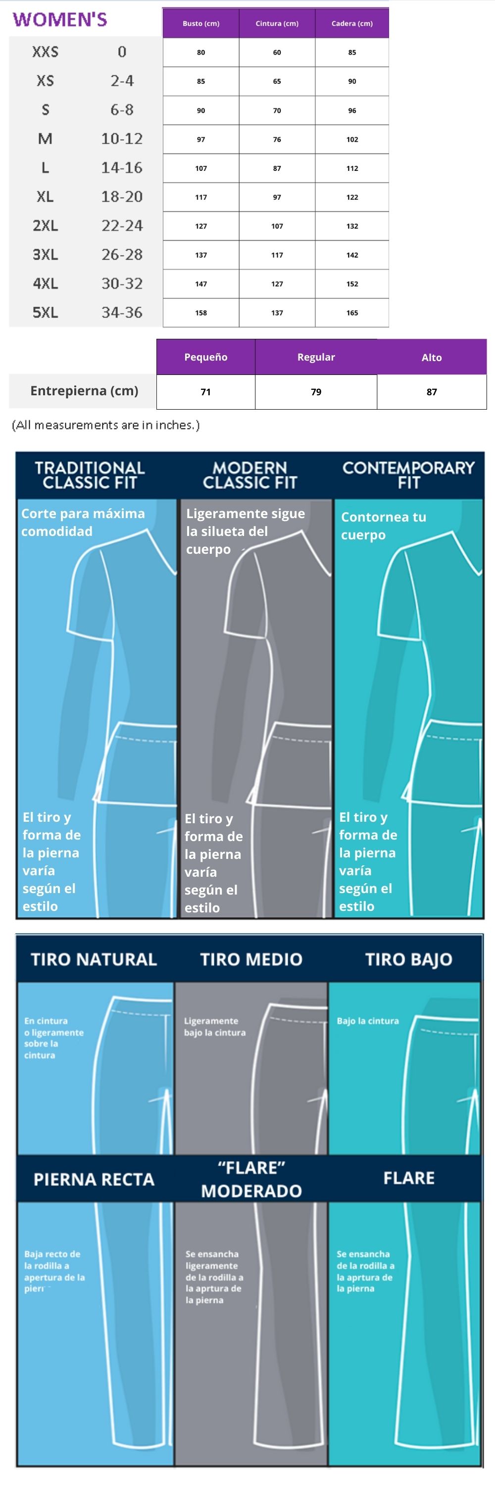 Guía de Tallas