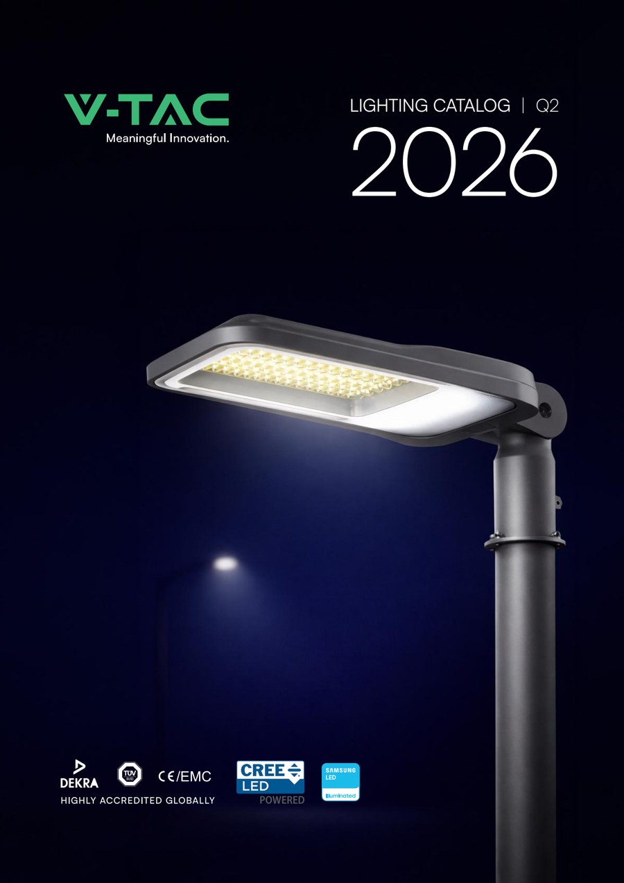Capa do catálogo V-TAC 2026